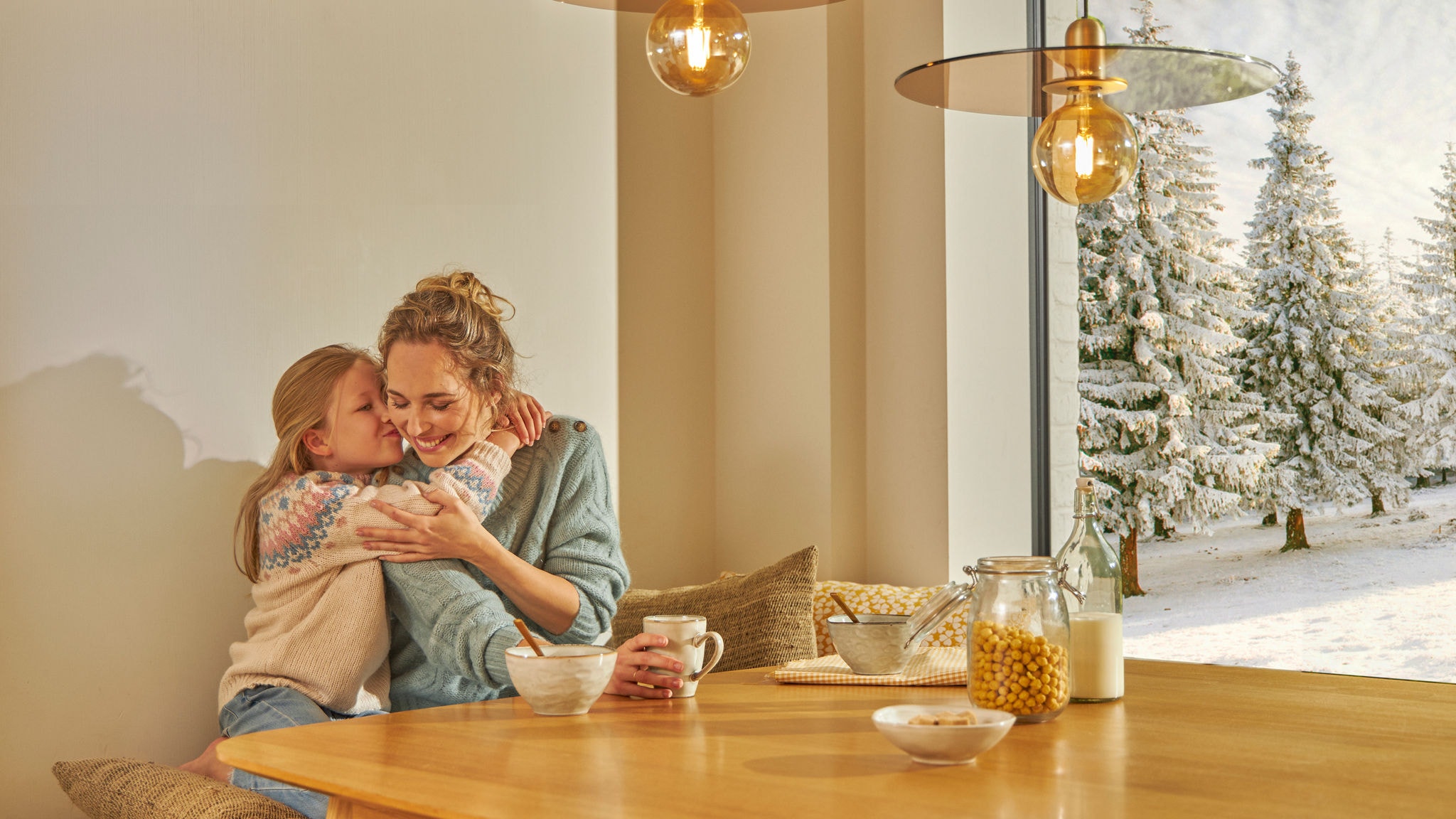 Varm inomhustemperatur i kallt klimat