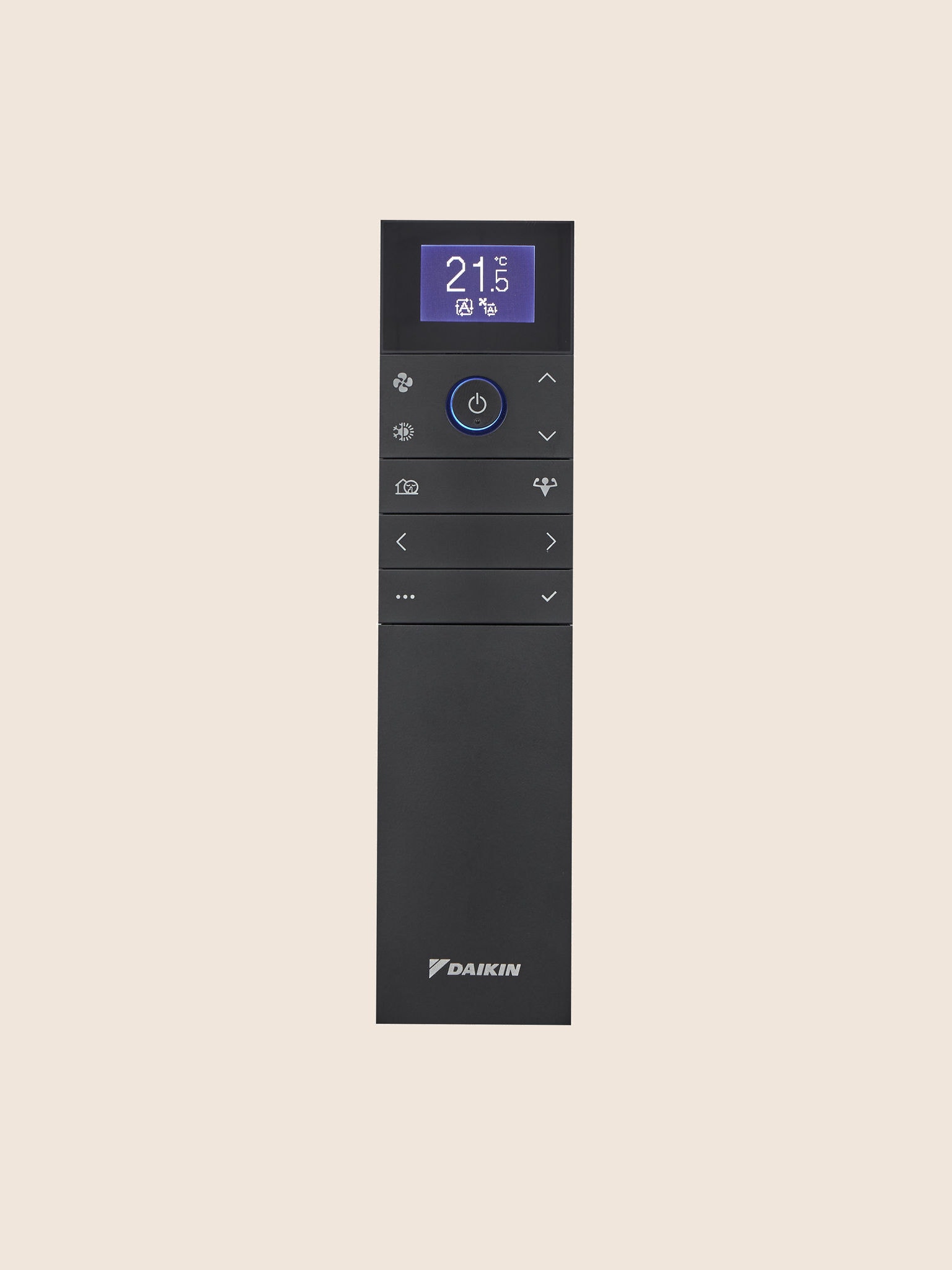 Packshots: Fjärrkontroll till en Daikin Emura luftvärmepump