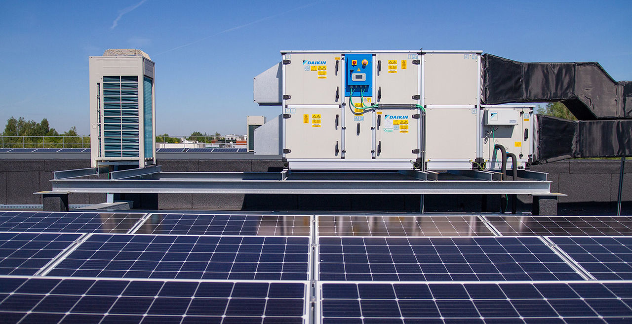 Montering av luftbehandlingsaggregat på tak